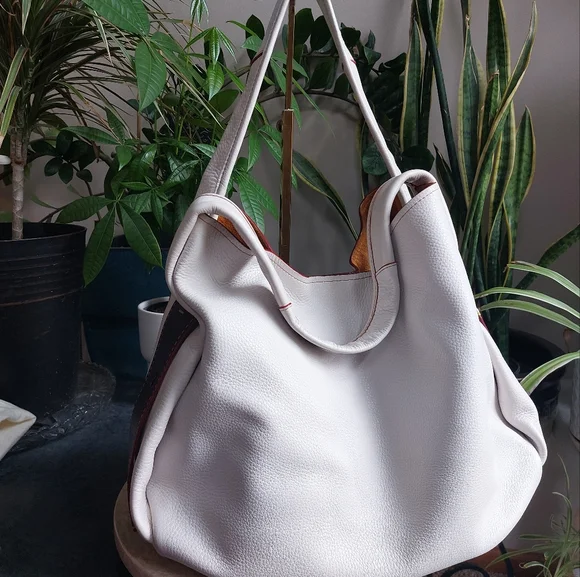 🤍Coach 1941 Bandit 39 Chalk Hobo With Paraire Flower Saddle Print Inner Bag - Picture 9 of 15